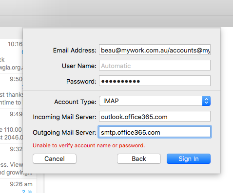 mac mail server settings